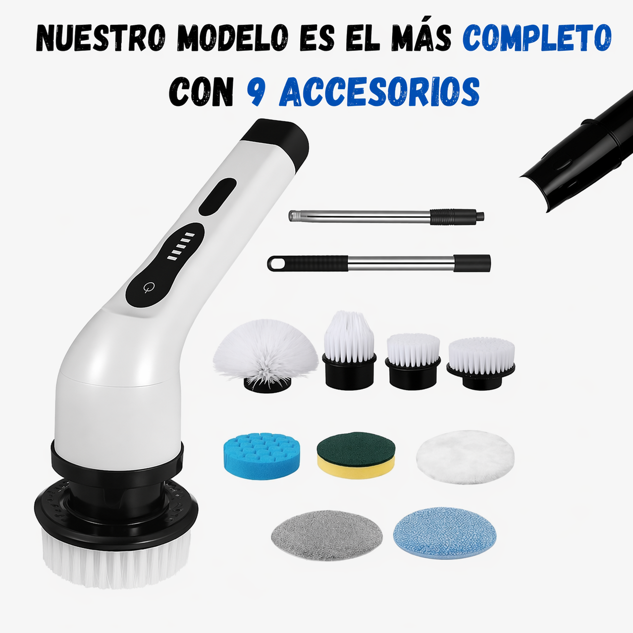 Cepillo Eléctrico Giratorio PRO + 9 REGALOS GRATIS – Limpieza Profunda Sin Esfuerzo.